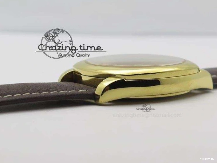 On YG A2824 Leather Brown Dial Date Cellini Strap Numeral White 0318